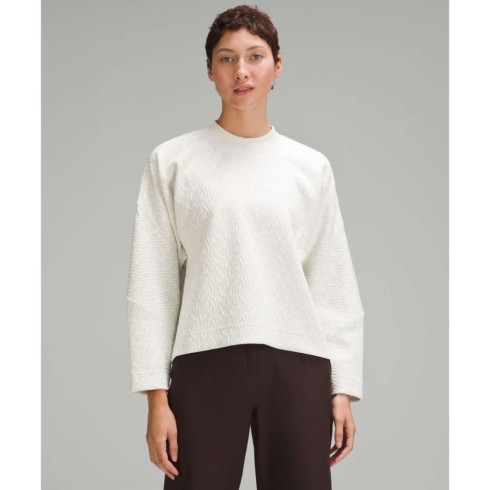 Lululemon Textured Jacquard Crewneck Pullover‎ Limited Edition Size 4